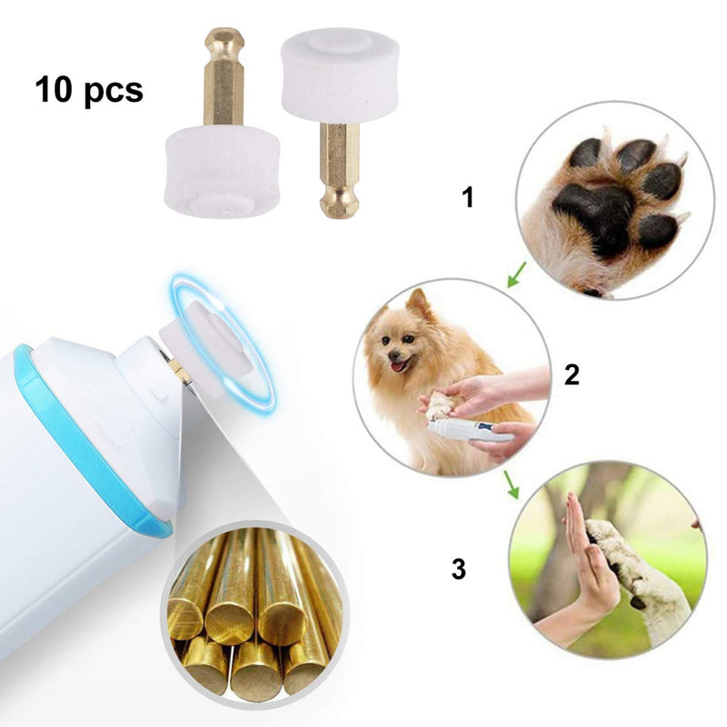 Balacoo 10pcs Pet Nail Grinder Head Dog Nail Trimmer Cat Nail Polisher Electric Grooming Tool Nail Grinder Replacement Pet Claw Care Supplies for Pet Dogs Cats - PawsPlanet Australia