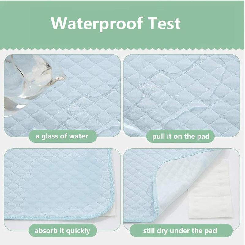 [Australia] - Washable Reusable Pee Pads for Dogs | XL (39" x 31") 2-Pack Blue, Pink | 100% Waterproof & Extra Absorbent | Large Non-Slip Puppy Pads | Pet Training & Housebreaking | Incontinence & Whelping Solution Blue Pink 