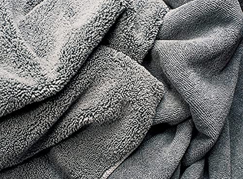 EVERBUY Pack of 4 Pet Towels - Microfibre Pet Towels Soft and Absorbent Dog Towels 100cm x 60cm - Brown and Grey - PawsPlanet Australia