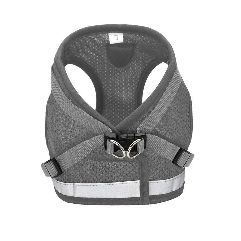 Anlitent Soft Mesh No Pull Cat Harness and Lead Set for Walking, Escape Proof Kitten Vest Harnesses for Small Animals Rabbit/Mouse/Cats, Cool Cat Collar XS X-Small Grey - PawsPlanet Australia