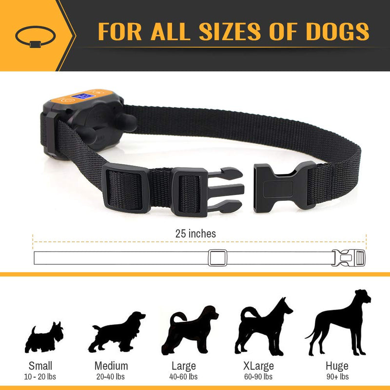 [Australia] - Petrainer Dog Bark Collar PET856 Waterproof No Bark Collar for Dogs with Beep Vibration and No Harm Dog Shock Collar Smart Detection Anti Bark Collars for Small Medium Large Dogs 