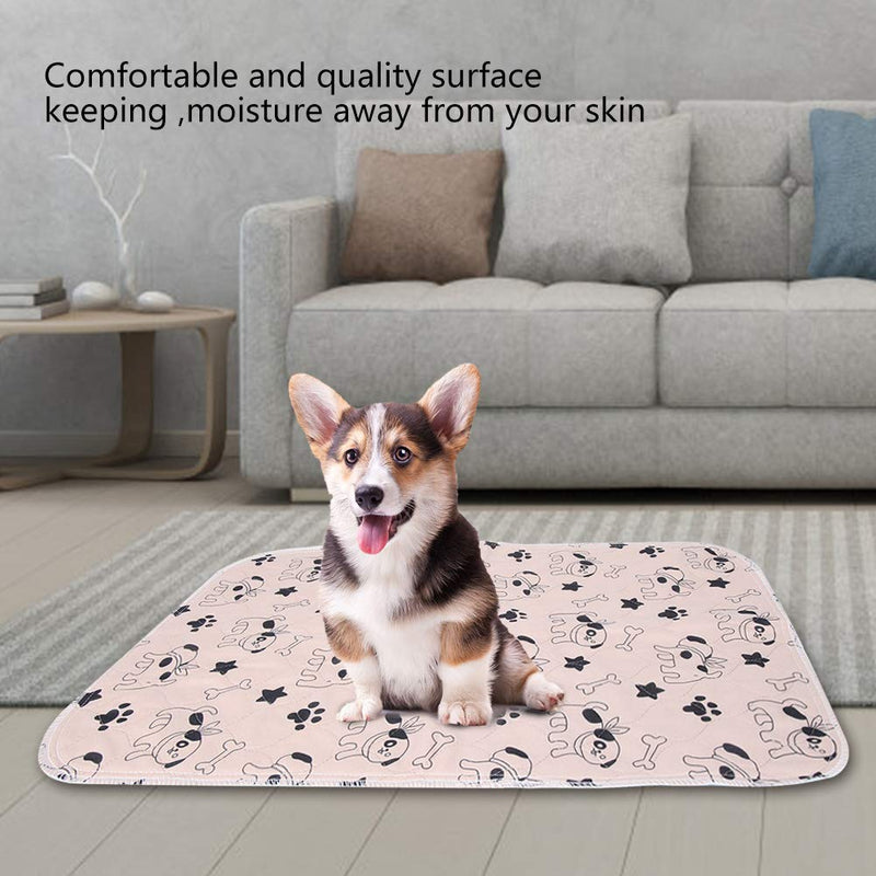 KUIDAMOS Washable Dog Pee Pads,Waterproof Reusable Puppy Pad with 3-Layers Strong Absorb-Ability, for Preventing Pet from Dirt Floor(80 * 90cm) 80*90cm - PawsPlanet Australia