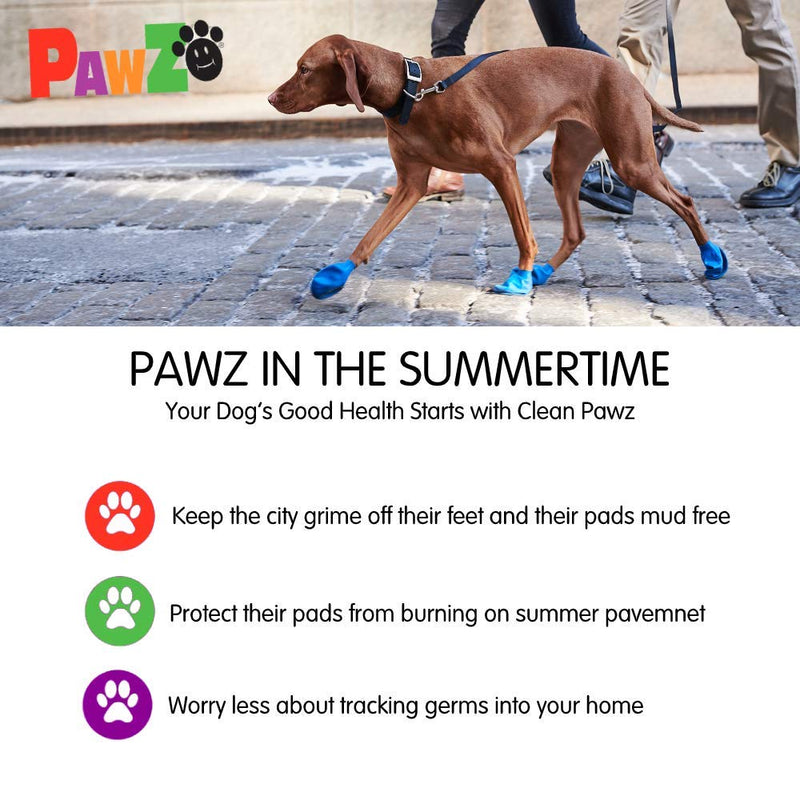 [Australia] - Pawz Dog Boots | Dog Paw Protection with Dog Rubber Booties | Dog Booties for Winter, Rain and Pavement Heat | Waterproof Dog Shoes for Clean Paws | Paw Friction for Dogs | Dog Shoes (Red) (S) 