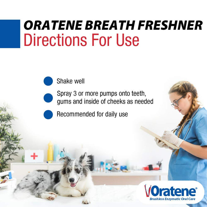Pet King Brands Oratene Brushless Oral Care Breath Freshener for Dogs and Cats, 4oz - PawsPlanet Australia