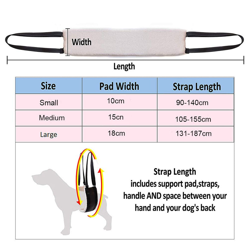 Large Dog Mobility Aids Support Sling For Back Legs, Hip Lifting Harness to Lift Pets Hind Front Rear for Canine and Old K9 Cruciate Ligament Rehabilitation Large - PawsPlanet Australia