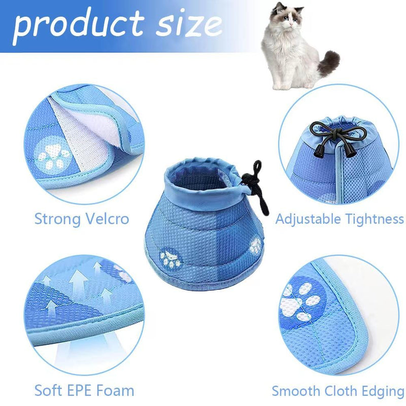 Cat Neck Brace, Adjustable Cat Neck Brace, Recovery Collar, Elizabethan Collar, Soft Cat Cone Collar, After Surgery and Injuries for Puppies, Small Dogs and Cats - PawsPlanet Australia