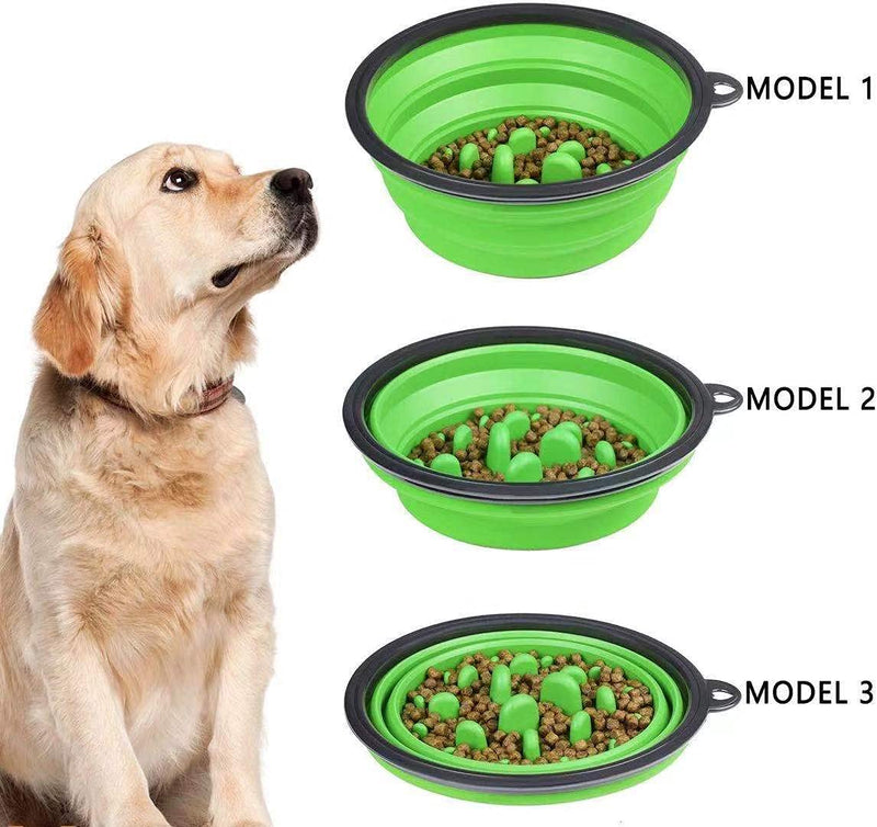 2IN1 Pet Snuffle Mat for Dogs,Interactive Dog Toys Pet Food Mat, Interactive Feed Game for Boredom,Collapsible Slow Feed Dog Bowl, Encourages Foraging Skills, Dog Treat Dispenser Stress Relief Green+Green - PawsPlanet Australia