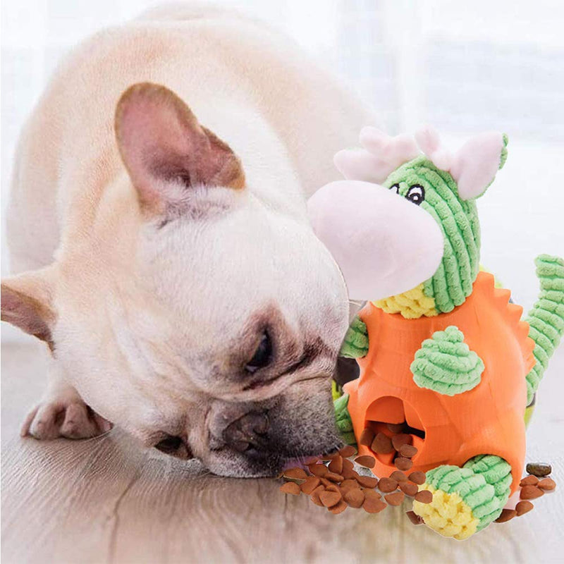 LWZko Dog Toy, Dog Plush Chew Toy, Molar Plush Toys Dog Toy, Dog Treat Dispenser, Silicon Dinosaur Shape Plush Fabric Squeaky Toy for Dogs, Dog Training Games, Interactive Dog - PawsPlanet Australia