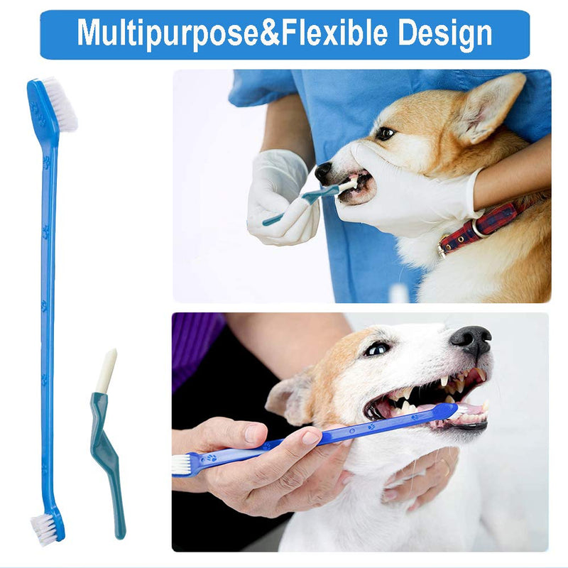 Dog toothbrushes, toothbrushes for dogs, pet toothbrush, double head soft toothbrush, dog toothbrush, dental care for dogs, removes deposits and tartar - PawsPlanet Australia