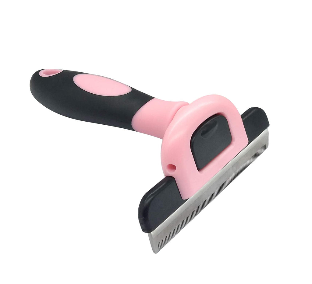 QiCheng&LYS The fur brush is suitable for cats and dogs to remove loose hair and hair. (Pink, 50mm) - PawsPlanet Australia