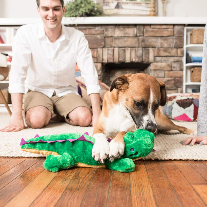 ZippyPaws - Grunterz Grunting Plush Large Dog Toy Alvin the Alligator - PawsPlanet Australia