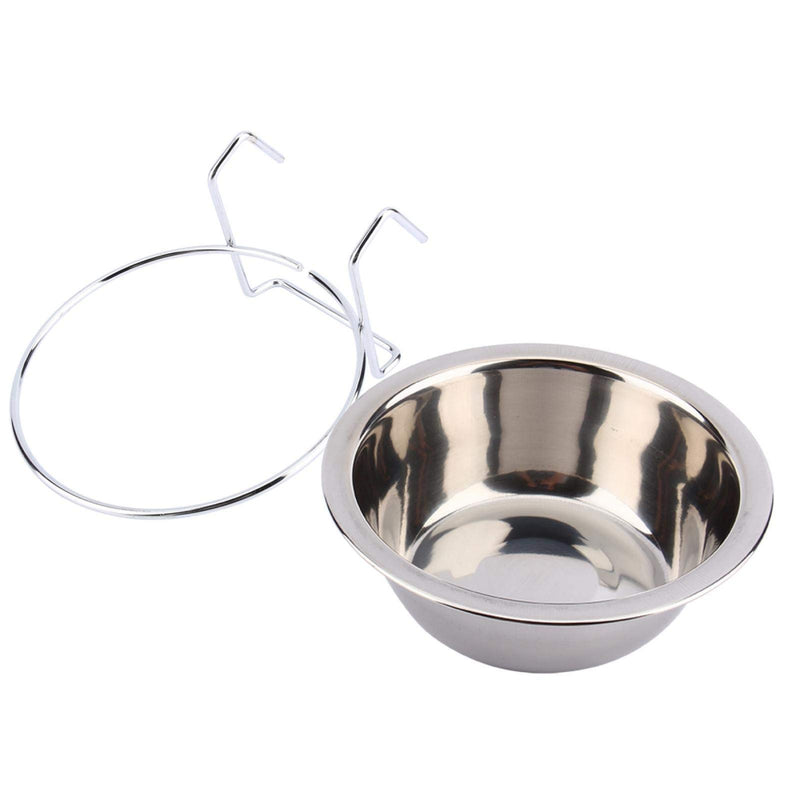 SALUTUYA Yosoo Stainless Steel Hanging Pet Cage Bowl Diner Pet Bird Cat Dog Rabbit Food Water Bowl with Hook Holder (M) - PawsPlanet Australia