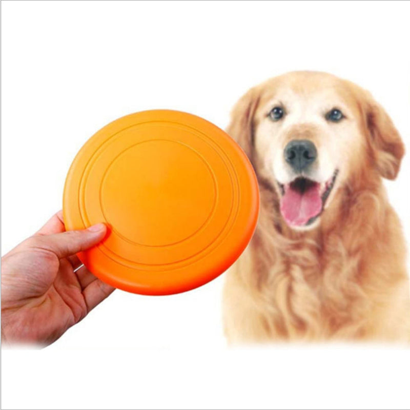 XUBX 7 Pieces Dog Flying Disc, Pet frisbee, Flying Disc Dog Toy, Frisbees for Dogs, Natural Rubber Floating Flying Saucer, Bite resistant Frisbee Training tossing toys pet toy, Training Toys - PawsPlanet Australia