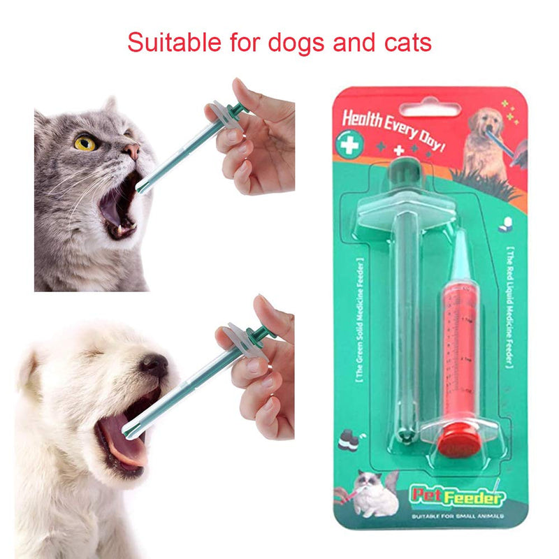 Pet Medicine Feeding Syringe Pill Gun for Cats Pet Syringe Feeding Oral Tablet Capsule or Liquid Feeding Kit Silicone Syringes for Dog Cat Pill Shooter - PawsPlanet Australia