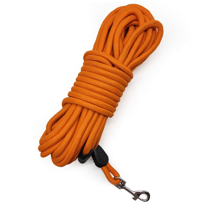 MayPaw Long Rope Dog Lead for Training 15FT / 30FT/ 50FT, Durable Nylon Long Line Leash for Small Medium Dogs Tracking Playing Camping Recall Training, 5m Orange 5 m - PawsPlanet Australia