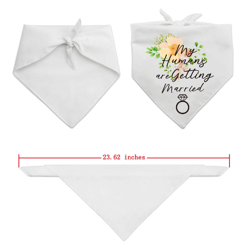 easycozy My Humans are Getting Wedding Married Dog Bandana，Pet Scarf Accessories,Pet Accessories for Dog Lovers - PawsPlanet Australia