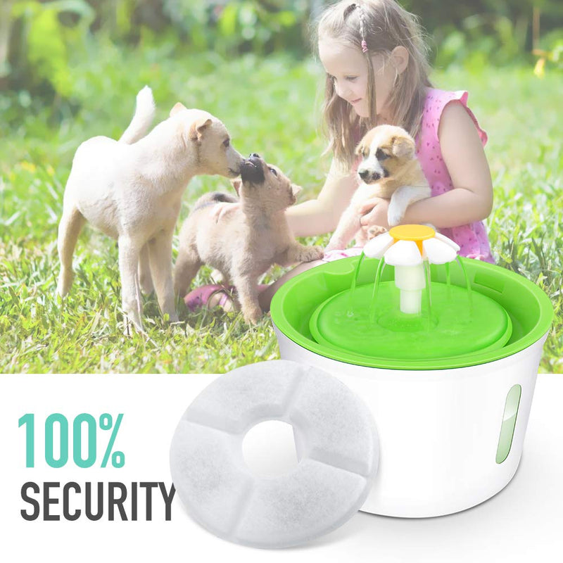NOVEMBER SPRING 8 Packs Filters for Cat Water Fountains, Pet Fountain Replacement Filters with Resin and Active Carbon for Automatic Flower Water Dispenser Drinking Fountain - PawsPlanet Australia