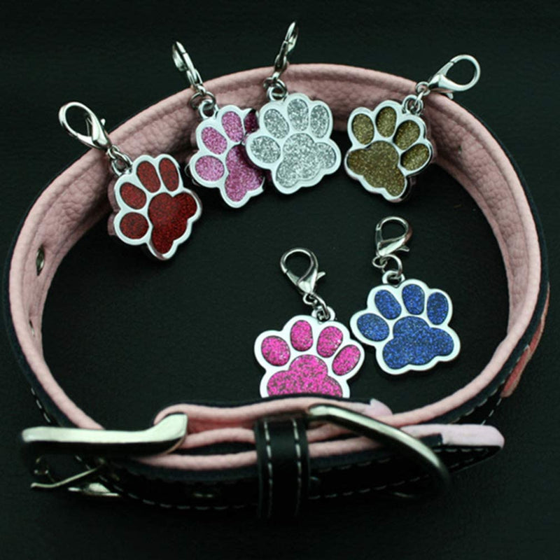Supvox 15pcs Alloy Pendant Charm Dog Paw Prints Charm Pendant Paw Beads for DIY Necklace Bracelet (Random Color) - PawsPlanet Australia