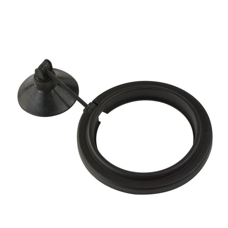 Fish Tank Feeding Ring,Saim Aquarium feeder Feeding Ring with Suction Cup, Black (Circle) - PawsPlanet Australia