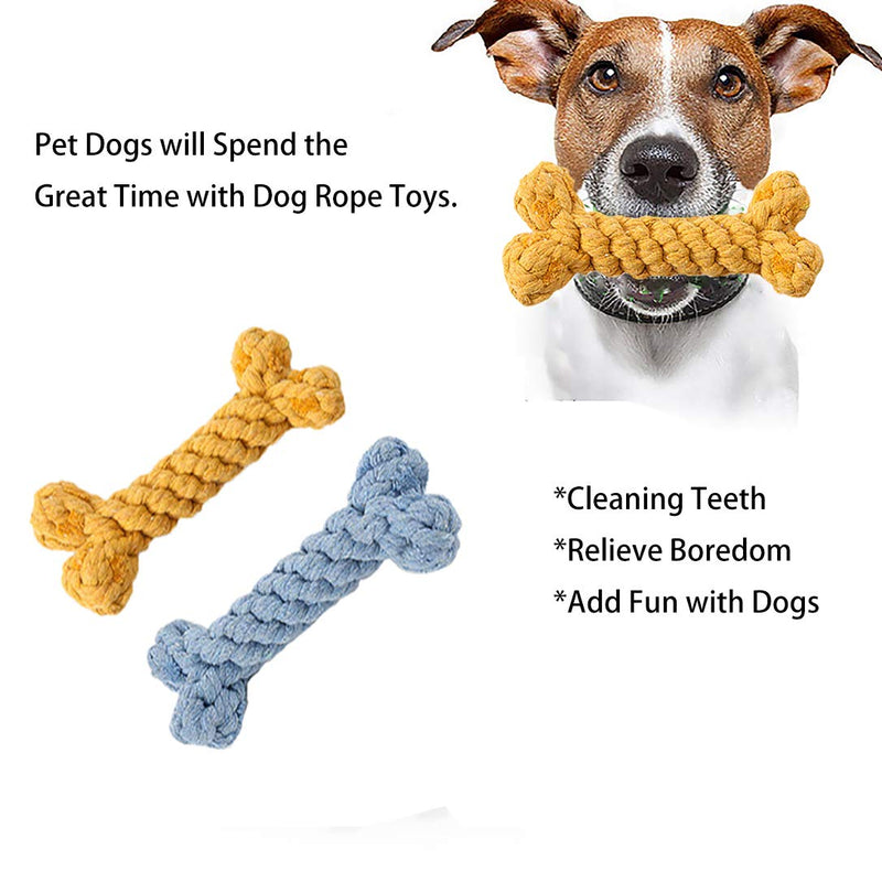Dog Rope Toys for Aggressive Chewers，Dog Rope Toys Dog Grinding Teeth 2 Pack Interactive Heavy Duty Dog Toys for Medium Large Dogs - PawsPlanet Australia