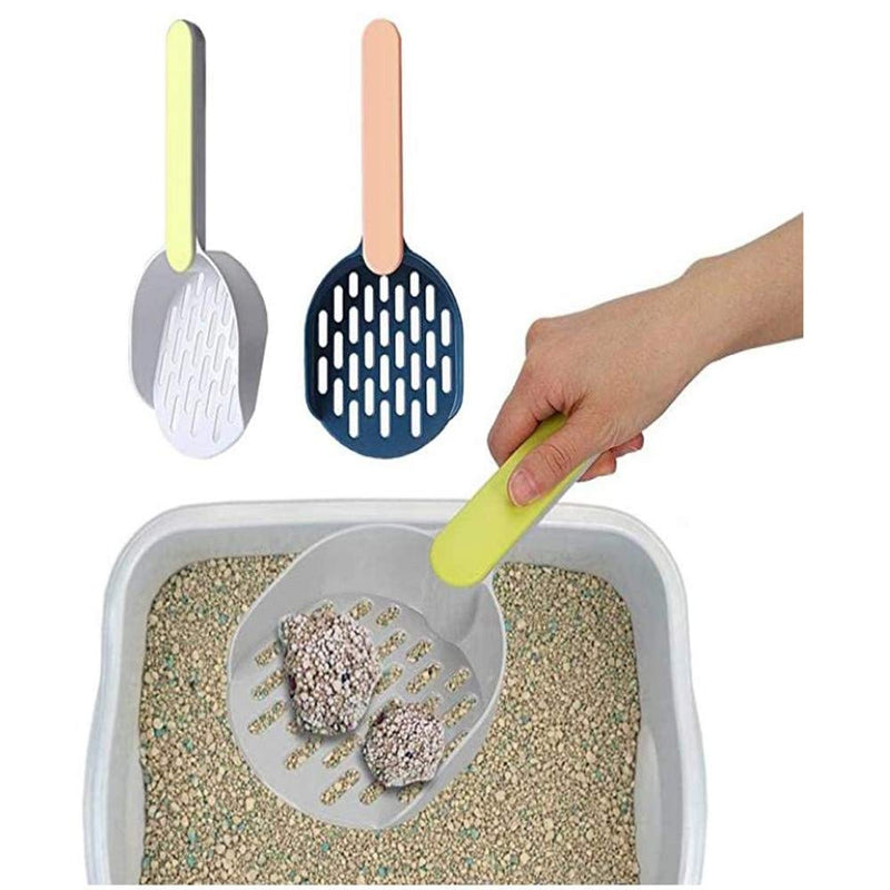 JINGUWU Cat Litter Scoop, Premium ABS Plastic Cat Litter Scoop Fit for Most Kind of Cat Litter, Cat Litter Box and Scooper Holder, Durable and Easy to Clean - PawsPlanet Australia