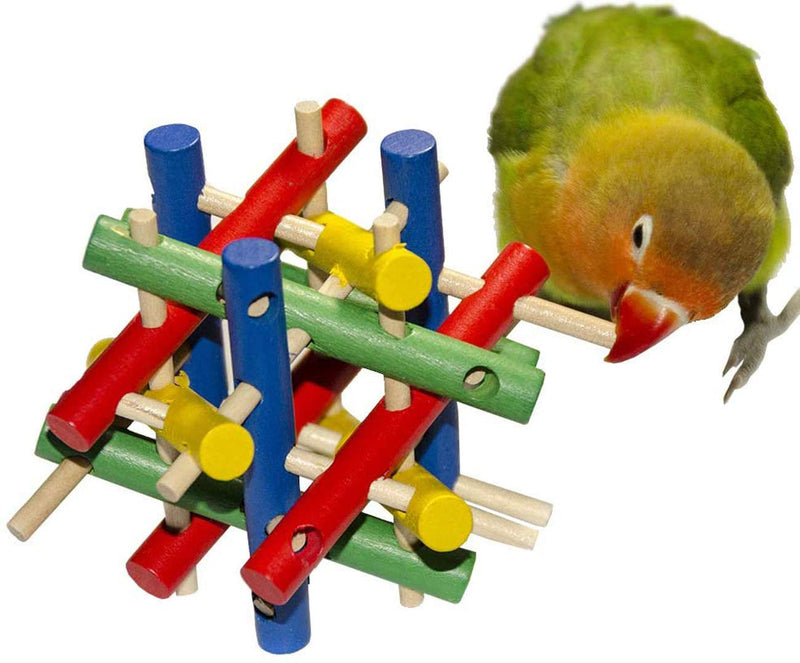 Wonninek 8 Package Bird Parrot Hanging Swing Chewing Perches Ring Tone Toys arrot Bite Toy for Parrot, Small Bird,Budgie Parakeet, Parrot,Cockatiel Macaw - PawsPlanet Australia