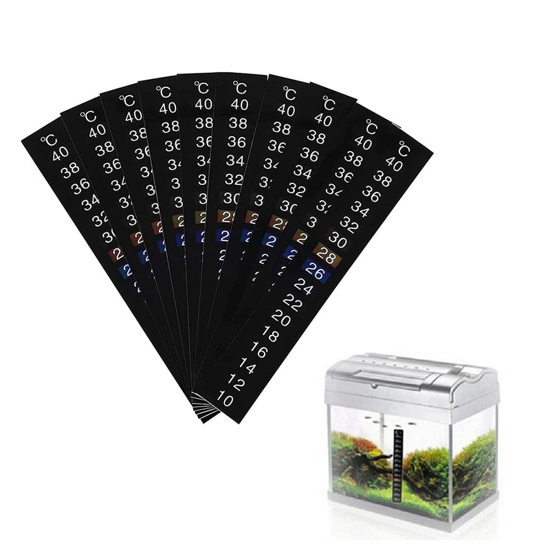 6 Pieces Temperature Meter Sticker Stick-on Thermometer Digital Temperature Sticker Aquarium Thermometer Used for Fish Tank and Aquarium - PawsPlanet Australia