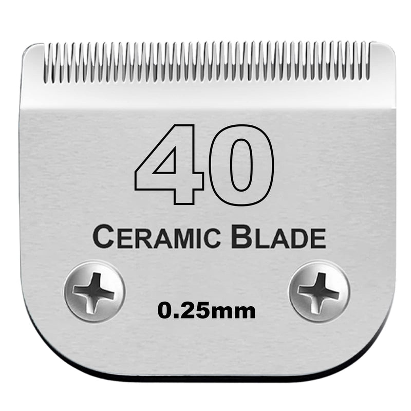 BESTBOMG replacement blades for hair clippers for dog grooming compatible with Oster animal hair clippers compatible with Wahl and Andis dog clippers (40# 0.25mm) A4 40# 0.25mm - PawsPlanet Australia