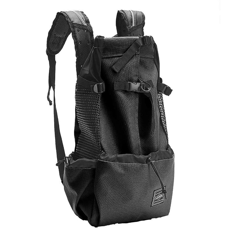 Woolala Light Weight Pet Carrier Backpack for Small and Medium Dogs, Veterinarian Approved Safe Bag for Travel - Easy Take Space Saving - Black S - PawsPlanet Australia