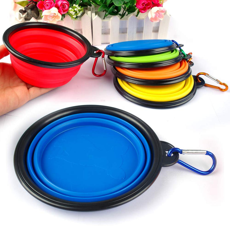 lgt Collapsible Dog Bowls Portable Small Travel Dog Food Water Bowl Expandable for Puppy Cat Small & Medium Pet (Black) Black - PawsPlanet Australia