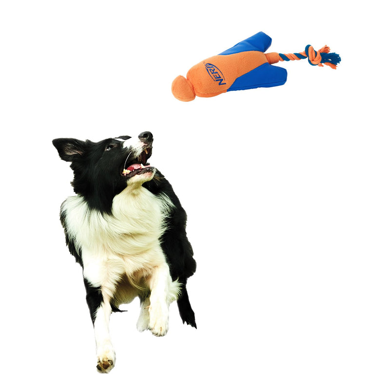 [Australia] - Nerf Dog Trackshot Arrowhead Launcher with Interactive Design, Great for Fetch, Launches up to 75 ft, Single Unit, Blue/Orange 