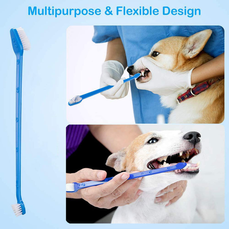 Dog Toothbrush,Double Ended Toothbrush,Pet Toothbrush Addition Bad Breath Tartar Teeth Care for Small Medium Large Dogs Cleaning Mouth(28 PCS) - PawsPlanet Australia