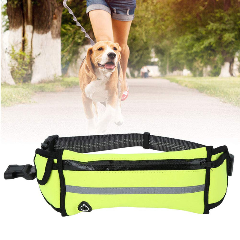 Pet Dog Running Elastic Belt Reflective Stripe Leashes Rope Hands Free Dog Leash Training Running Walking Leash with Waterproof Waist Bag - PawsPlanet Australia