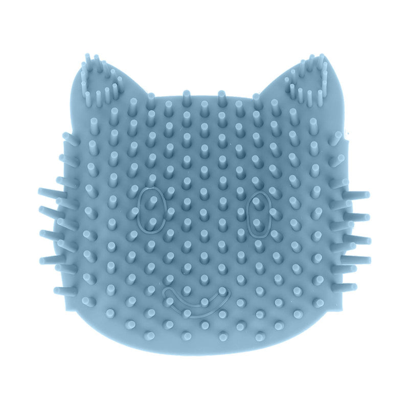 Cat Corner Self Groomer Cat Corner Self Groomer Pet Grooming Brush Soft Silicone Massage Cat Itch Board with Catnip for Cats Kittens Dogs Puppys Meditation Blue Cat Massage Tool Soft L - PawsPlanet Australia