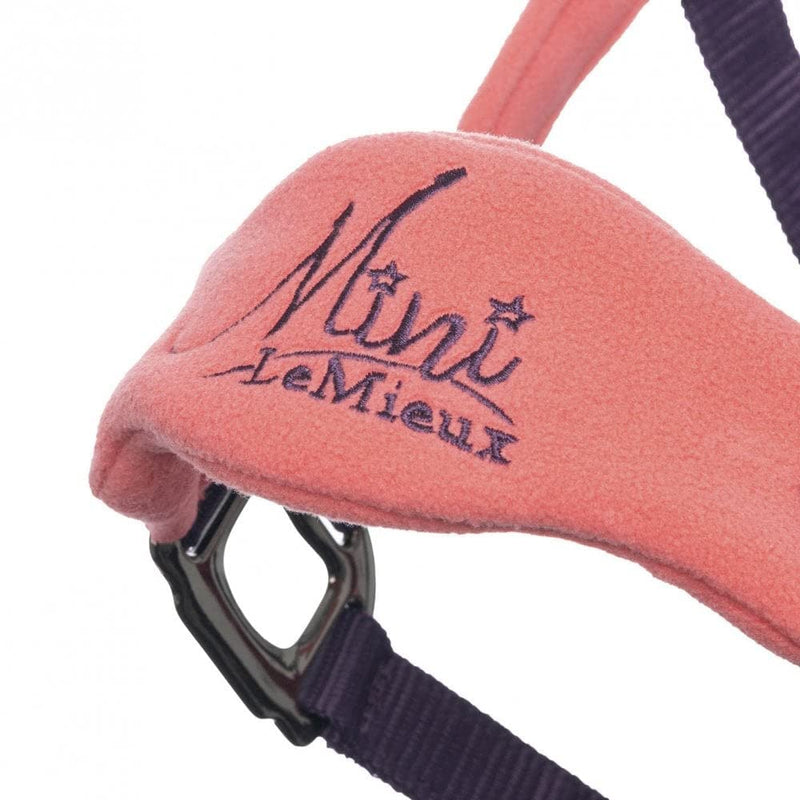 LeMieux Mini Vogue Fleece Pony Headcollar & Rope - Papaya - PawsPlanet Australia