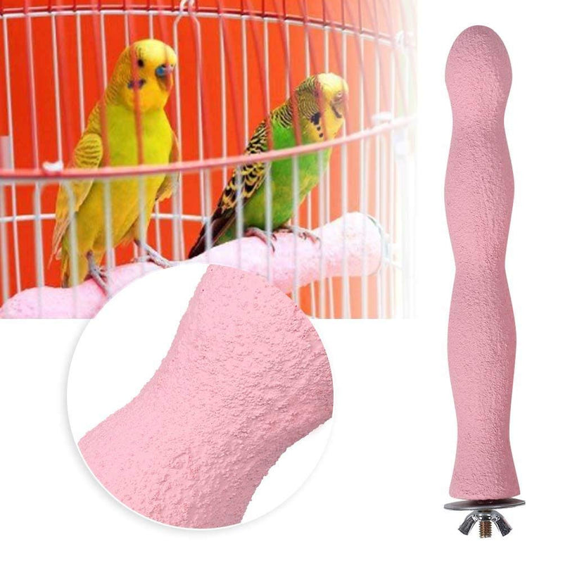 Pssopp Bird Perches Rough Surface Bird Paw Grinding Perch Bird Cage Perches Stand Stick for Budgie Parakeet Cockatiel Macaw African Grey(Large) Large - PawsPlanet Australia