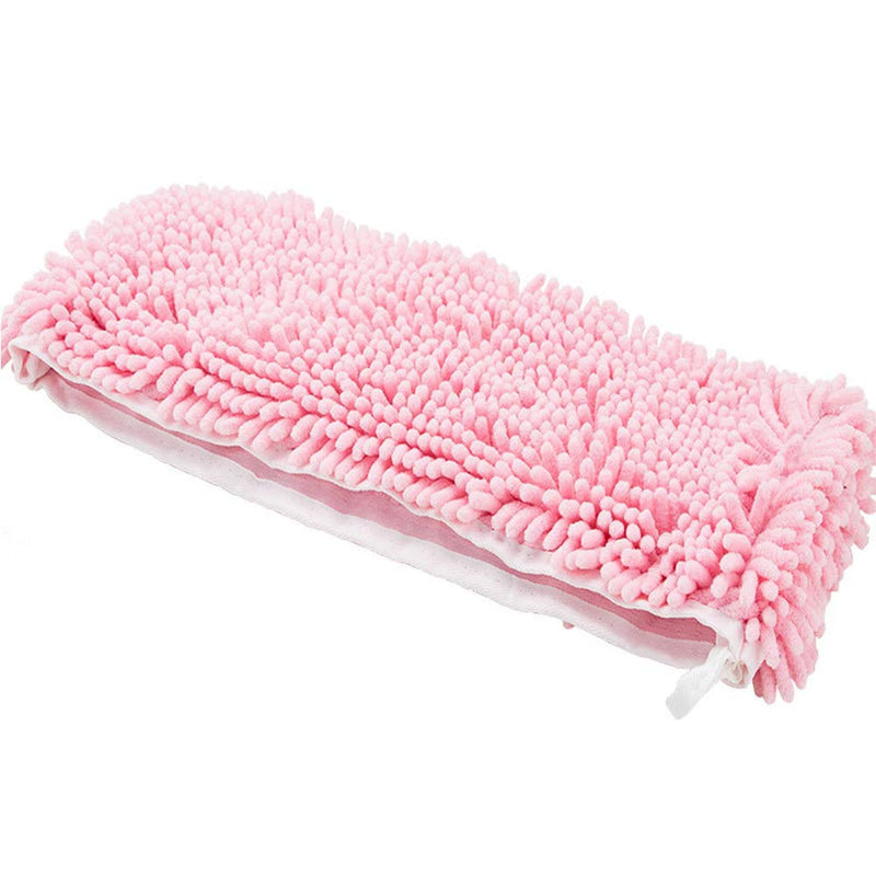 [Australia] - Petlex Dry Dog Towel, Cat Bath Towel, Super Absorbent Quick Dry Microfiber Chenille Shammy Towel with Hand Pockets, Best Pet Drying Towel for Dogs & Cats Pink 