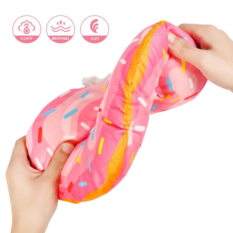 Xinzistar Cat Cone Collar Recovery Collar Pet Kitten Soft Protective Neck Collar After Surgery Adjustable Healing Elizabeth Collar Comfy Cotton Cone(Pink Donut) - PawsPlanet Australia