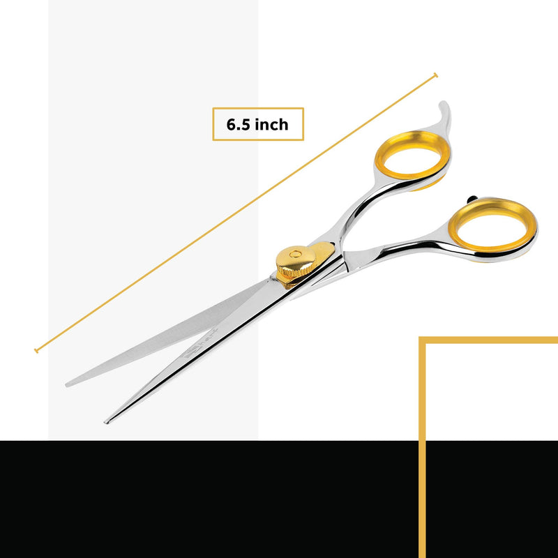 Sharf Gold Touch Pet Scissors, Straight Shears, Dog Grooming Scissors, Pet Grooming Shears Made of 440c Japanese Stainless Steel 6.5 Inches - PawsPlanet Australia