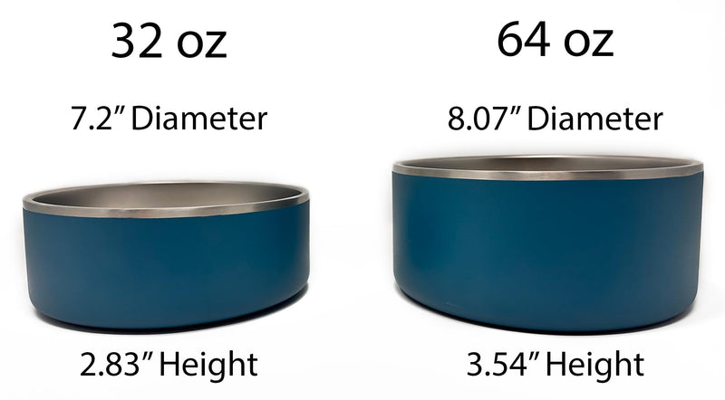 Durango Insulated Stainless Steel Dog Bowl with Nonslip Base, 32 oz. (4 Cup Capacity) Dog Food Bowl, Dog Water Bowl, Spruce Color Regular - PawsPlanet Australia