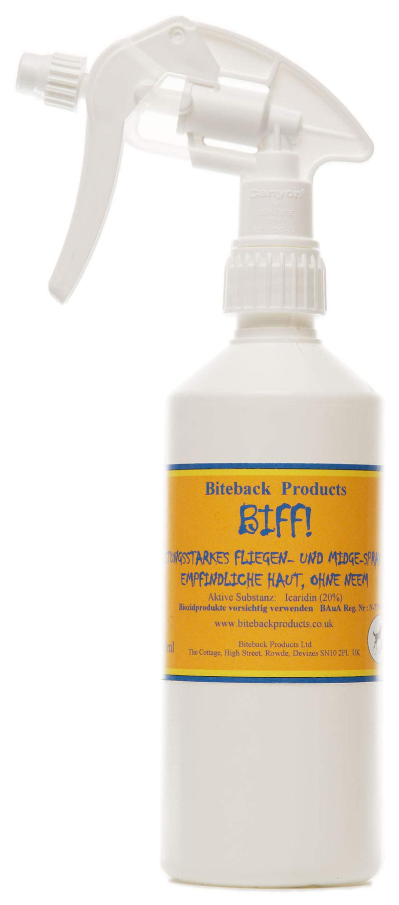 Biteback Products 'BIFF!'™ Powerful 20% Icaridin Insect Repellent - Horse Fly Midge Mosquito - 500ml SPRAY - PawsPlanet Australia