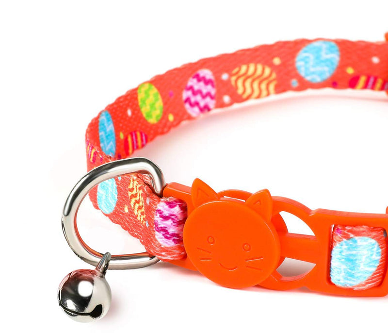 [Australia] - JPB Breakaway Cat Collar Kit - Kitten Collars with Bell in Egg and Rabbit Design 