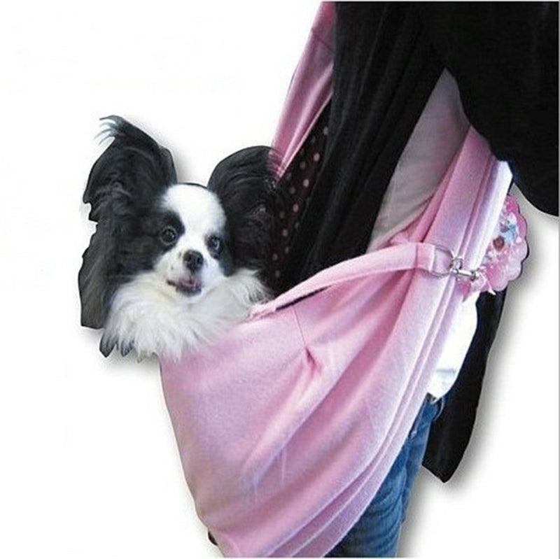 [Australia] - Grtdrm Pet Sling Carrier Bag Travel Tote for Cats Dogs, Up to 16 lbs Pink 