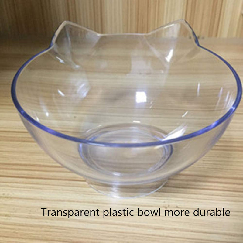 [Australia] - Aqueous Cat Elevated Bowl,Pet Feeding Bowl | Raised The Bottom for Cats and Small Dogs ，Cute Cat Face Double Bowl (Accessory) 