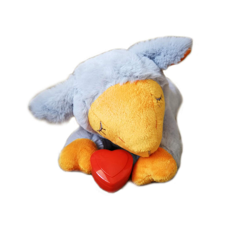 [Australia] - All for Paws Puppy Heartbeat Stuffed Animal Toy, Heart Beat Behavioral Aid Toys with Heat Bag Grey Sheep 