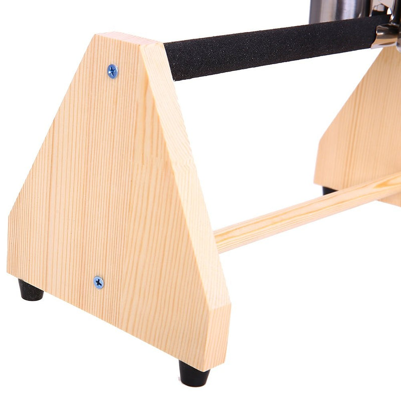 QBLEEV Parrot Play Wood Stand Bird Grinding Perch Table Platform Birdcage Feeder Stands with Feeder Dish Cup Portable Table Playstand for Small Cockatiels, Conures, Parakeets, Finch - PawsPlanet Australia