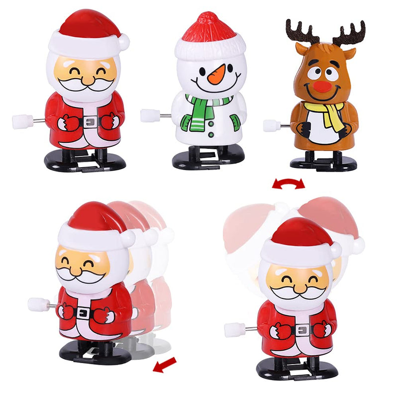 Max Fun 12pcs Christmas Stocking Stuffers Wind Up Toys Assortment for Christmas Party Favors Goody Bag Filler (Christmas Wind up Toys) - PawsPlanet Australia