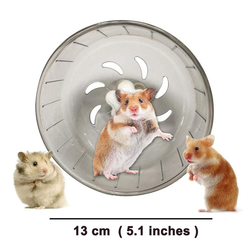 GOLDEAL 5.1 Inches Silent Hamster Wheel, Hamster Toys for Hamster Cage, Super Mute Spinner Exercise Running Wheel for Small Hamsters, Gerbils, or Mice - PawsPlanet Australia