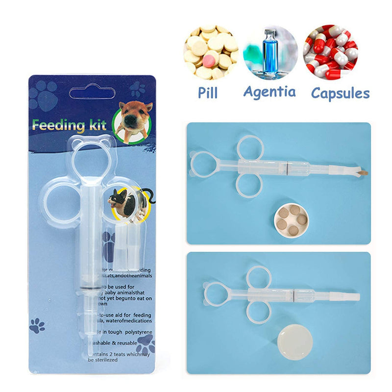 Refesta Pet Pill Dispenser Pet Feeding Liquid and Dispense Pills Dog Piller Gun Tablet Soft Tip Syringe Pet Medical Feeding Dispenser for Small Pet - PawsPlanet Australia