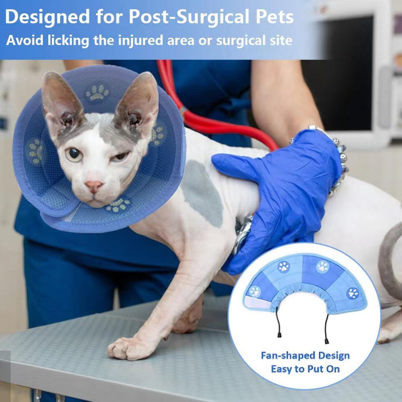 Cat Neck Brace, Adjustable Cat Neck Brace, Recovery Collar, Elizabethan Collar, Soft Cat Cone Collar, After Surgery and Injuries for Puppies, Small Dogs and Cats - PawsPlanet Australia